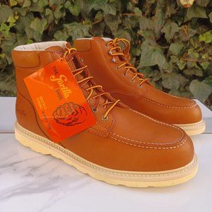Carolina Gorilla Wedge Sole Soft Toe Sandstone Brown Work Boots Size 13 M Ca3072
